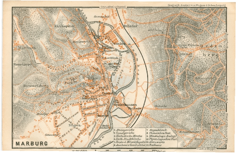 Baedecker-Karte von 1899