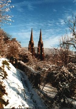 Elisabethkirche im Winter